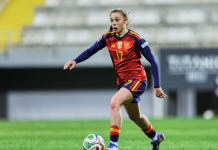 La inquera Lucía Corrales brilla amb la selecció espanyola i marca el seu primer gol