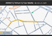 Les obres d’asfaltatge del carrer de Can Valella començaran aquest dijous i duraran uns cinc dies